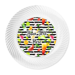 Cocktails Plastic Party Dinner Plates - 10" (Personalized)