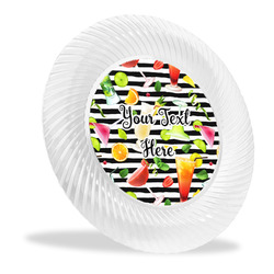 Cocktails Plastic Party Dinner Plate - 10" (Personalized)