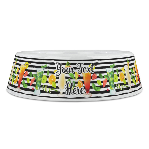 Cocktails Plastic Pet Bowls - Large - FRONT