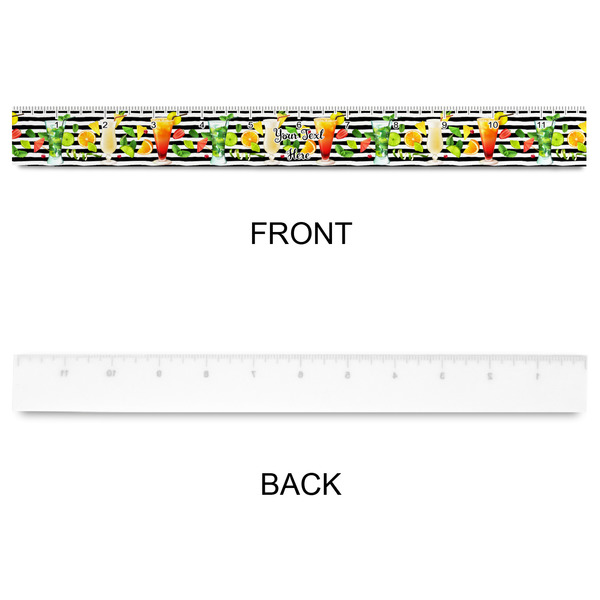 Cocktails Plastic Ruler - 12" - APPROVAL