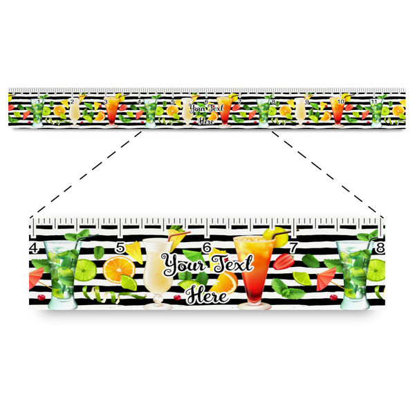 Custom Cocktails Plastic Ruler - 12" (Personalized)