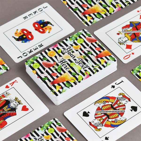 Cocktails Playing Cards - Front & Back View