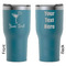 Cocktails RTIC Tumbler - Dark Teal - Double Sided - Front & Back