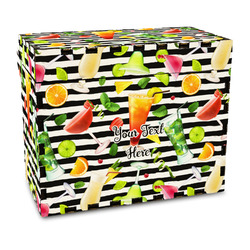 Cocktails Wood Recipe Box - Full Color Print (Personalized)