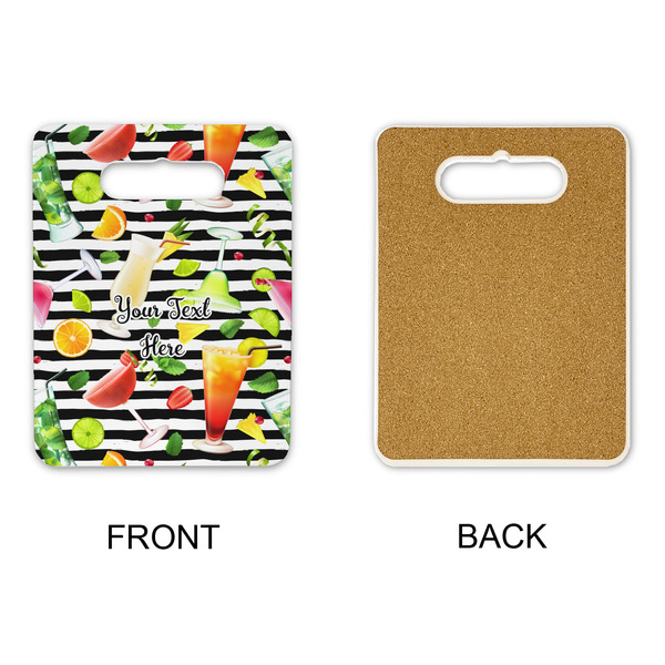 Cocktails Rectangle Trivet with Handle - APPROVAL