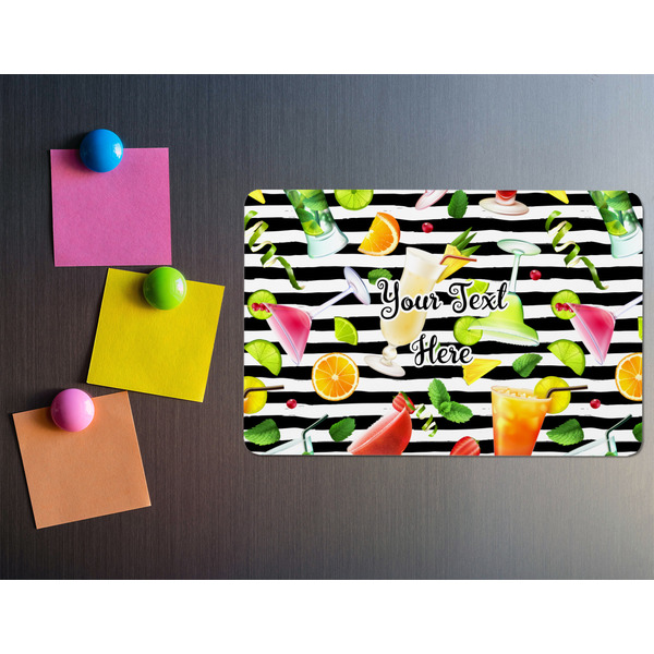 Cocktails Rectangular Fridge Magnet - LIFESTYLE