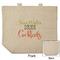 Cocktails Reusable Cotton Grocery Bag - Front & Back View