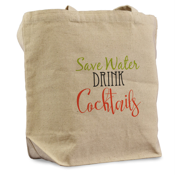 Custom Cocktails Reusable Cotton Grocery Bag - Single