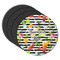 Cocktails Round Rubber Backed Coasters - Set of 4 (Personalized)
