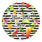 Cocktails Round Stone Trivet (Personalized)