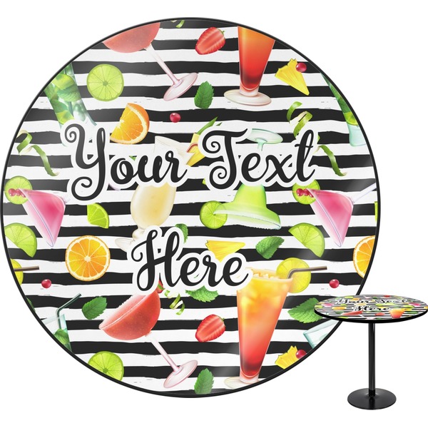 Custom Cocktails Round Table - 30" (Personalized)