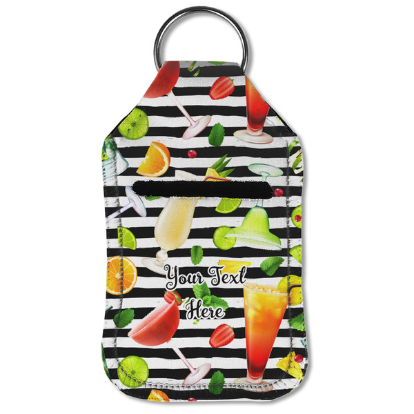 Cocktails Sanitizer Holder Keychain - Small (Front Flat)