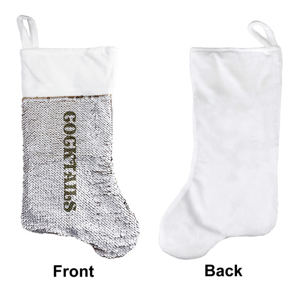 Cocktails Sequin Stocking - Approval
