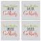 Cocktails Set of 4 Sandstone Coasters - See All 4 View