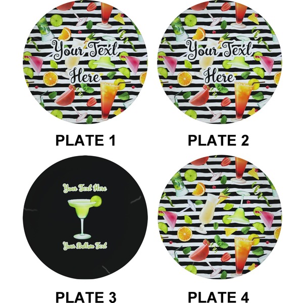 Cocktails Set of Appetizer / Dessert Plates (Approval)