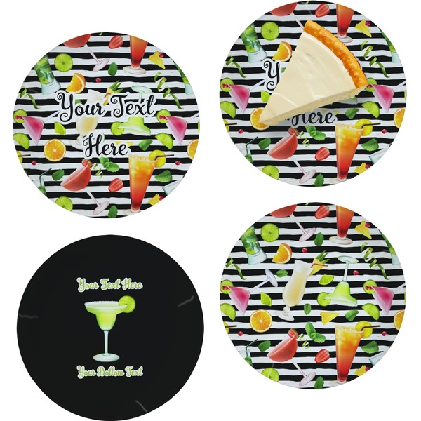 Cocktails Set of Appetizer / Dessert Plates