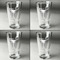 Cocktails Set of Four Engraved Beer Glasses - Individual View