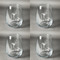 Cocktails Set of Four Personalized Stemless Wineglasses (Approval)