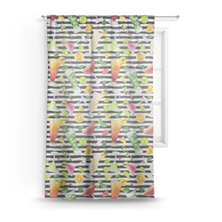 Cocktails Sheer Curtain - 50"x84" (Personalized)