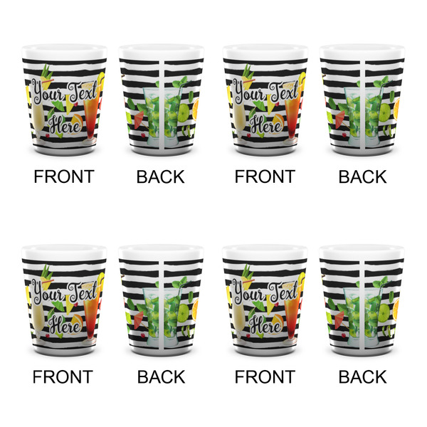 Cocktails Shot Glass - White - Set of 4 - APPROVAL