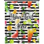Cocktails Extra Long Shower Curtain - 70"x84" (Personalized)
