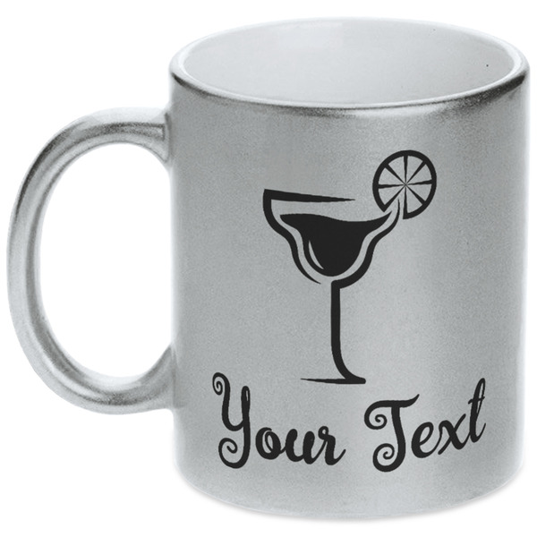 Custom Cocktails Metallic Silver Mug (Personalized)