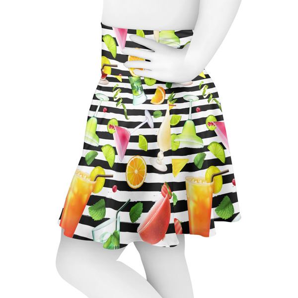 Cocktails Skater Skirt - Side