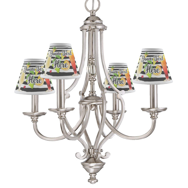 Cocktails Small Chandelier Shade - LIFESTYLE (on chandelier)