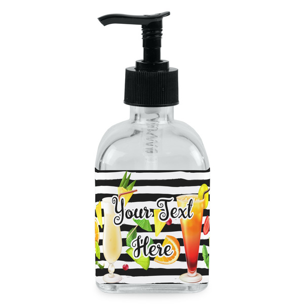 Custom Cocktails Glass Soap & Lotion Bottle - Single Bottle (Personalized)