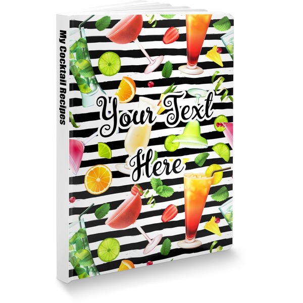 Custom Cocktails Softbound Notebook - 5.75" x 8" (Personalized)