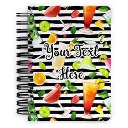 Cocktails Spiral Notebook - 5x7 w/ Name or Text