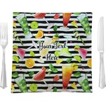 Cocktails Glass Square Lunch / Dinner Plate 9.5" (Personalized)