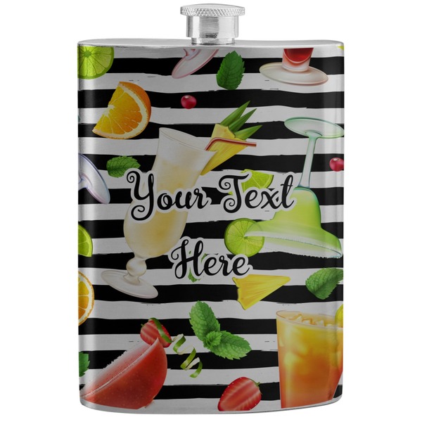 Custom Cocktails Stainless Steel Flask (Personalized)