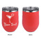 Cocktails Stainless Wine Tumblers - Coral - Single Sided - Approval