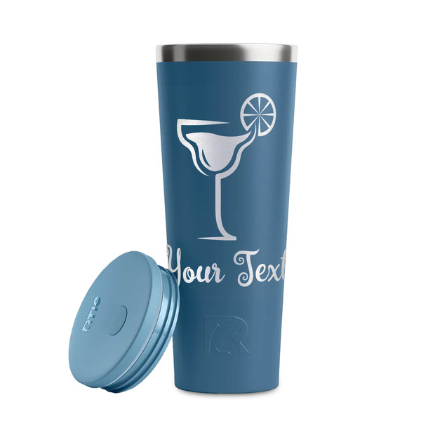 Cocktails Steel Blue RTIC Everyday Tumbler - 28 oz. - Lid Off
