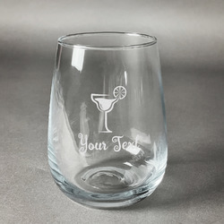 Cocktails Stemless Wine Glass - Engraved (Personalized)