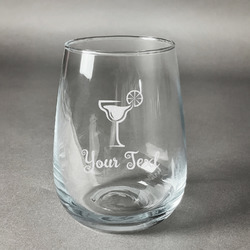 Cocktails Stemless Wine Glass - Engraved (Personalized)