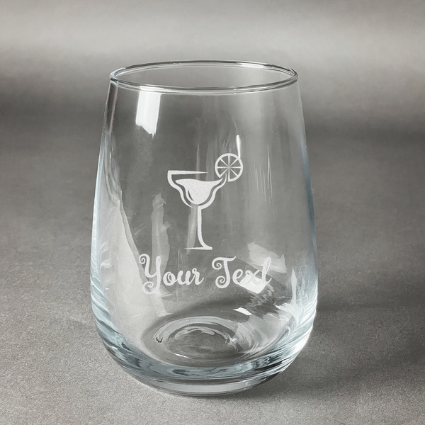 Custom Cocktails Stemless Wine Glass (Single) (Personalized)