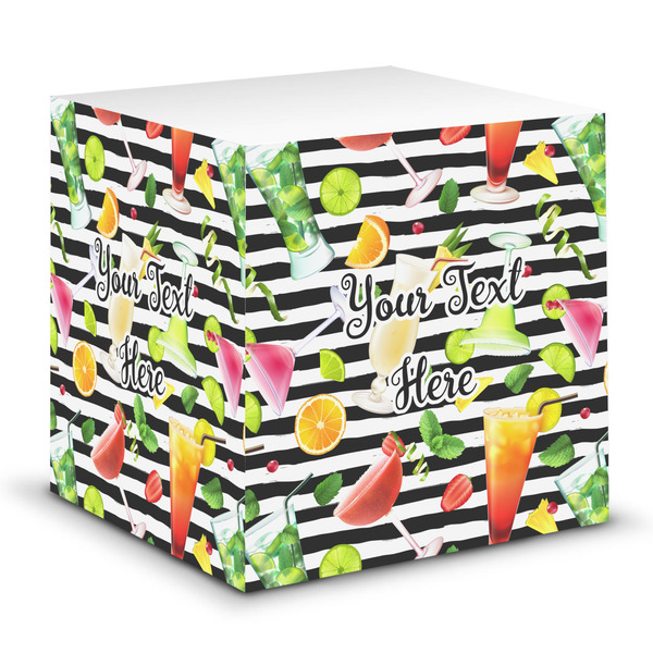 Custom Cocktails Sticky Note Cube (Personalized)