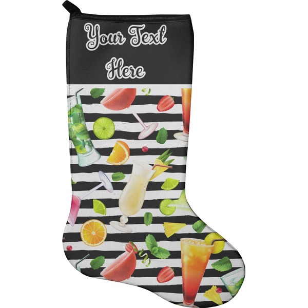 Custom Cocktails Holiday Stocking - Single-Sided - Neoprene (Personalized)