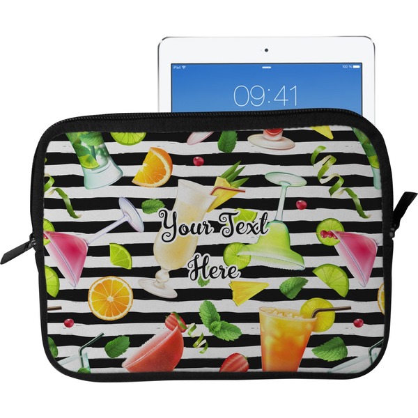 Custom Cocktails Tablet Case / Sleeve - Large (Personalized)