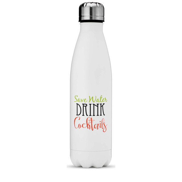 Custom Cocktails Water Bottle - 17 oz. - Stainless Steel - Full Color Printing