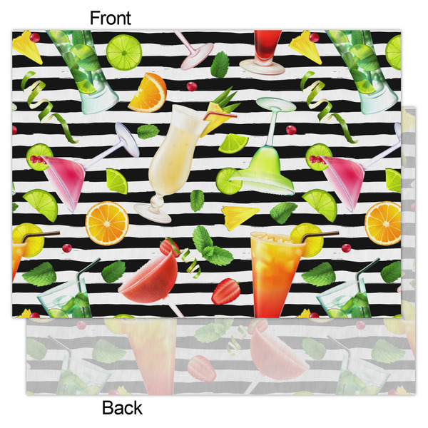 Cocktails Tissue Paper - Heavyweight - Large - Front & Back