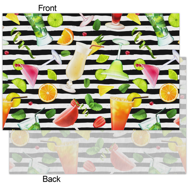 Cocktails Tissue Paper - Heavyweight - XL - Front & Back