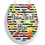 Cocktails Toilet Seat Decal (Personalized)