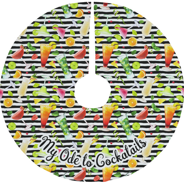 Custom Cocktails Tree Skirt (Personalized)