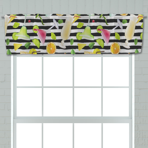 Cocktails Valance - Closeup on window