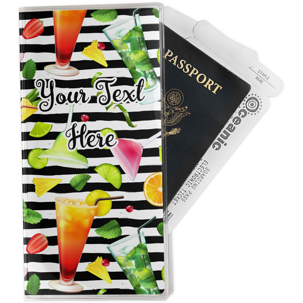 Custom Cocktails Travel Document Holder