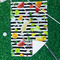 Cocktails Waffle Weave Golf Towel - In Context