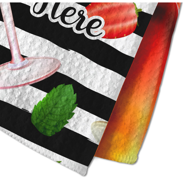 Cocktails Waffle Weave Towel - Closeup of Material Image